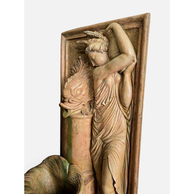 Vintage Art Deco Terracotta Garden Fountain by Ezio Ceccar, 1920 For Sale - Image 15 of 16