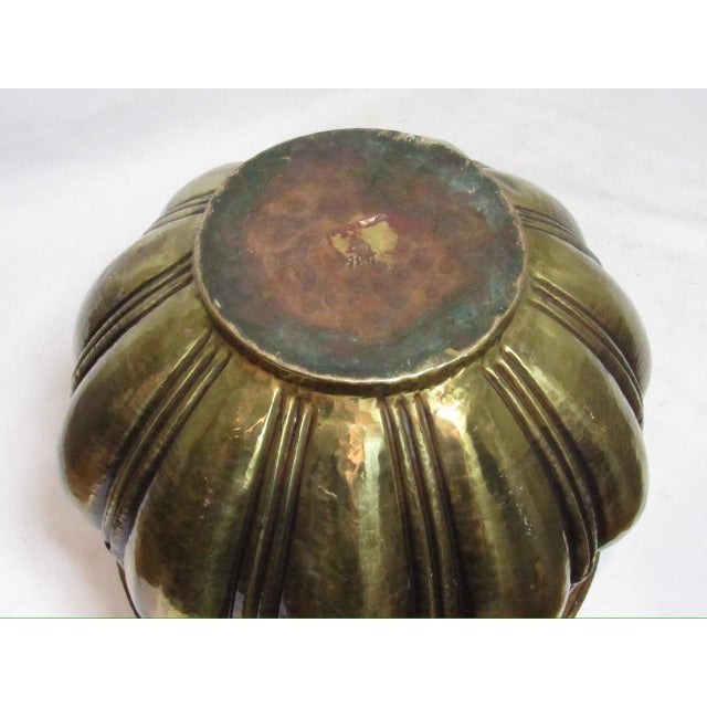 Large Antique English Brass Cachepot For Sale - Image 9 of 9
