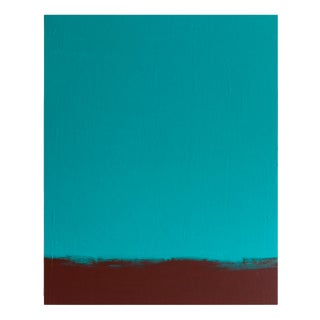 Bodasca, Meditative Turquoise, 2026, Acrylic Painting on Canvas For Sale
