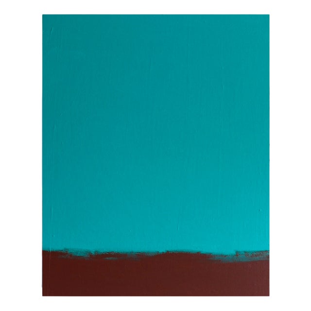 Bodasca, Meditative Turquoise, 2026, Acrylic Painting on Canvas For Sale