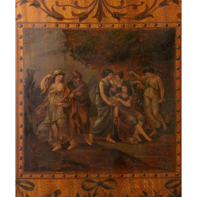 Neoclassical Three Panel Screen, Italy, 18th Century For Sale - Image 3 of 10