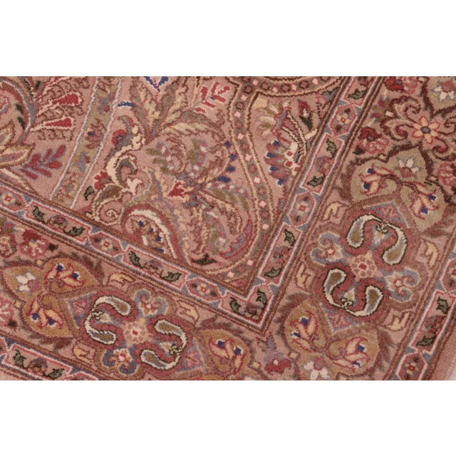 Shabby Chic Elegant Pak-Persian Brown/Brown Wool Rug - 4'1'' X 6'0'' For Sale - Image 3 of 9
