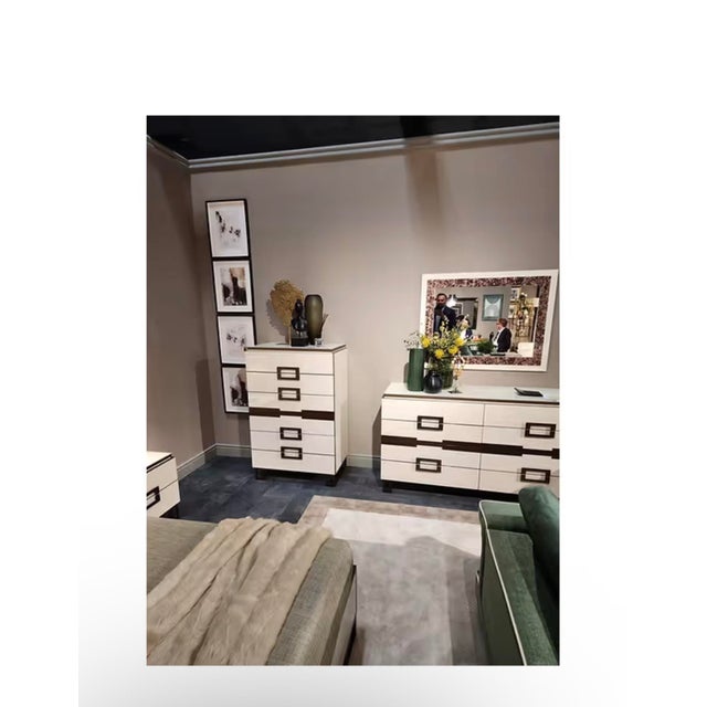 Bring refined Made-in-Italy luxury into your bedroom with the Poesia Collection. This elegant 5-piece bedroom set features...
