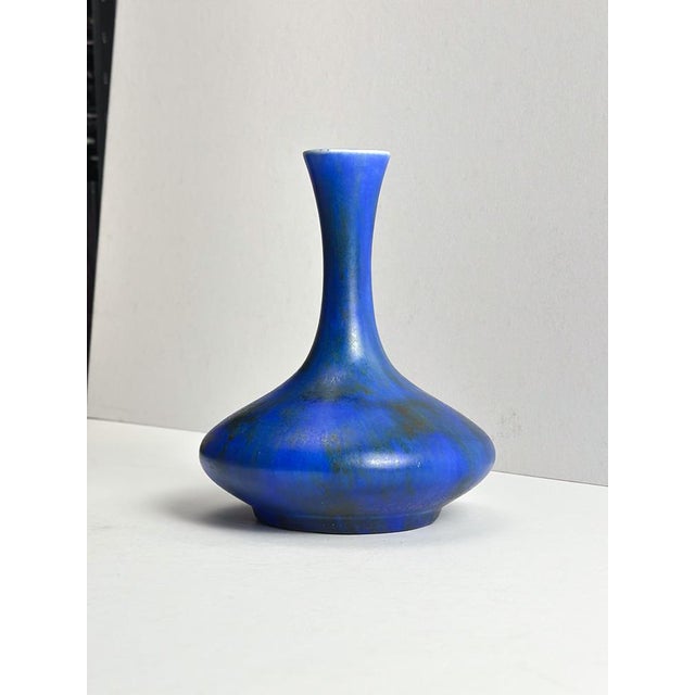 Art Deco Cobalt Blue Solifleur Vase by George Clews, Staffordshire, 1930s For Sale - Image 9 of 10
