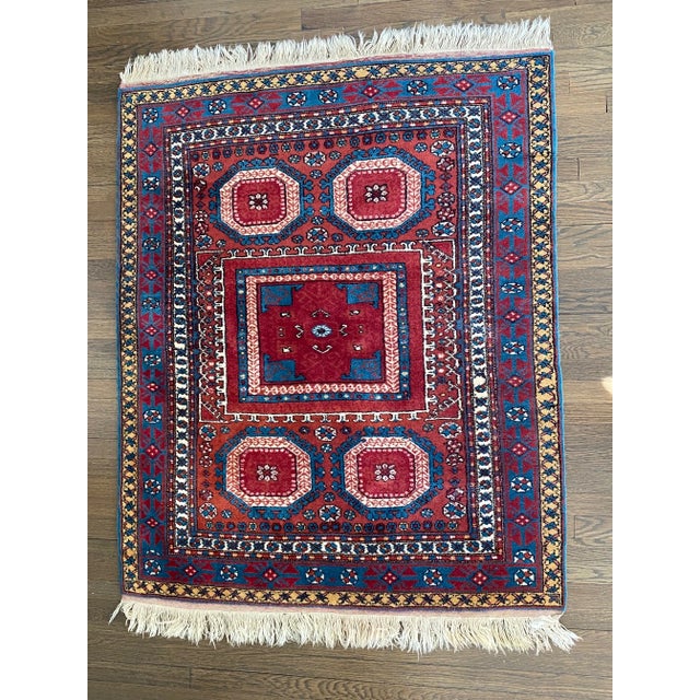 1950s Turkish Wool Area Rug For Sale - Image 5 of 12