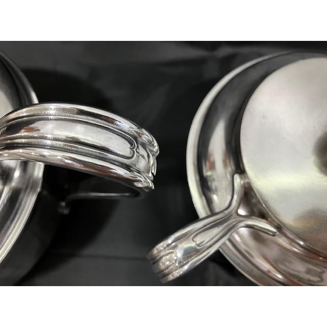 Silver Rare World War II United States Navy Reed & Barton Silver-Plated Wardroom Officers' Mess Service Set - Set of 3 1943-1945 For Sale - Image 8 of 10