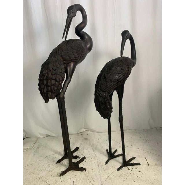 East Asian Cranes, Set of 2 For Sale - Image 3 of 8