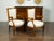 Italian Pair of Italian 1860s Walnut Armchairs with Tapered Legs and New Upholstery For Sale - Image 3 of 9