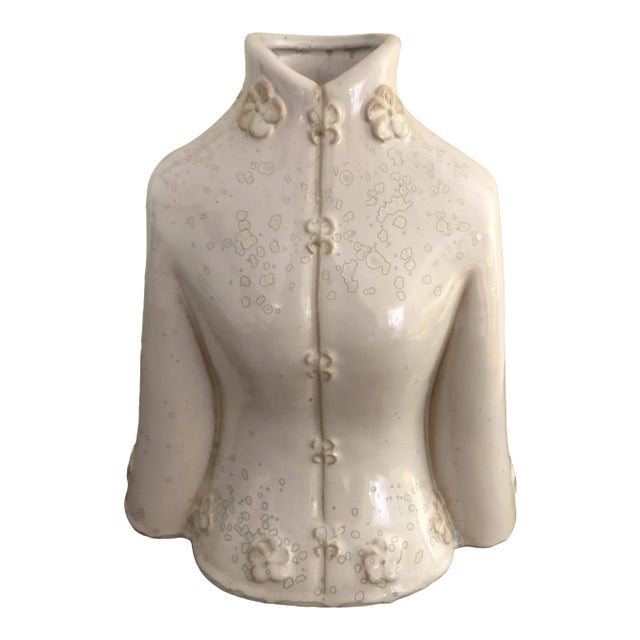 Half Bust Ceramic Vase For Sale