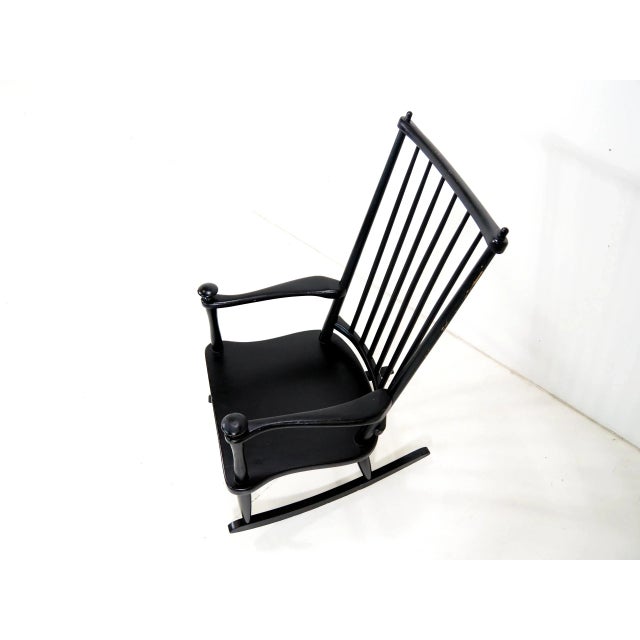 1960s Mid-Century Scandinavian Rocking Chair For Sale - Image 5 of 10