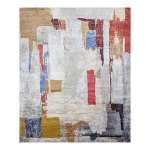 Handmade Borderless Modern Rug. 09'10" X 14'01"