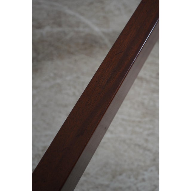 Pair Berwyn Cabinetmaker Bench Made Mahogany Twin Beds For Sale - Image 9 of 12