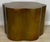 Contemporary Molded Resin Biomorphic Side Table with copper metallic painted finish.