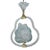 1950s Art Deco Charming Light Blu Murano Glass Chandelier by Barovier E Toso For Sale