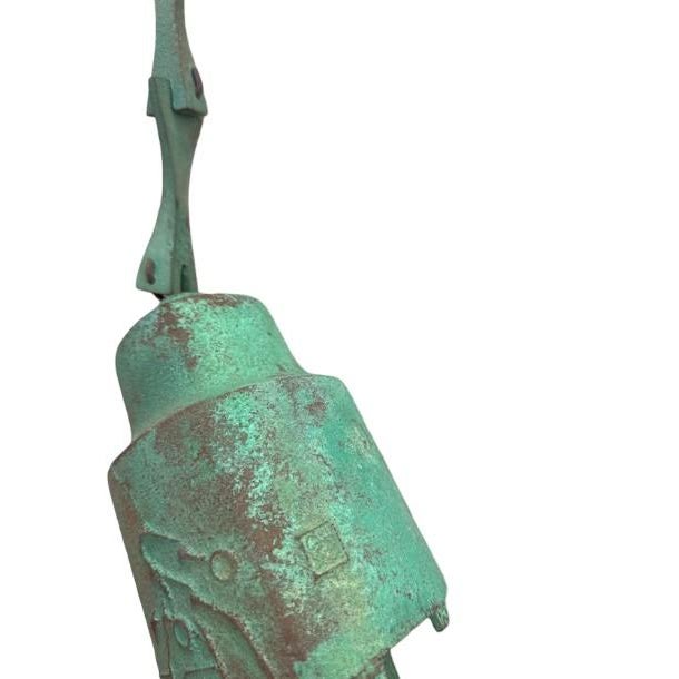 Vintage Authentic Paolo Soleri Cosanti Bronze Wind Bell With Stamped Maker's Mark For Sale In Phoenix - Image 6 of 8