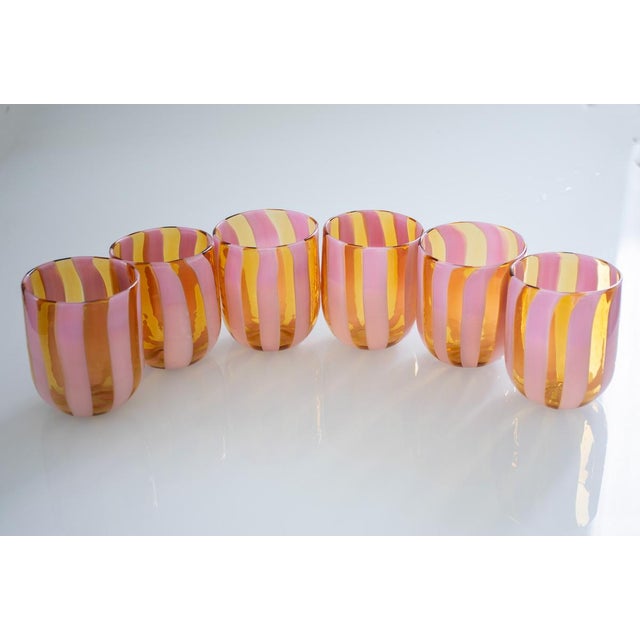 Murano Glasses by Mariana Iskra for Ribes, Set of 6 For Sale - Image 15 of 18