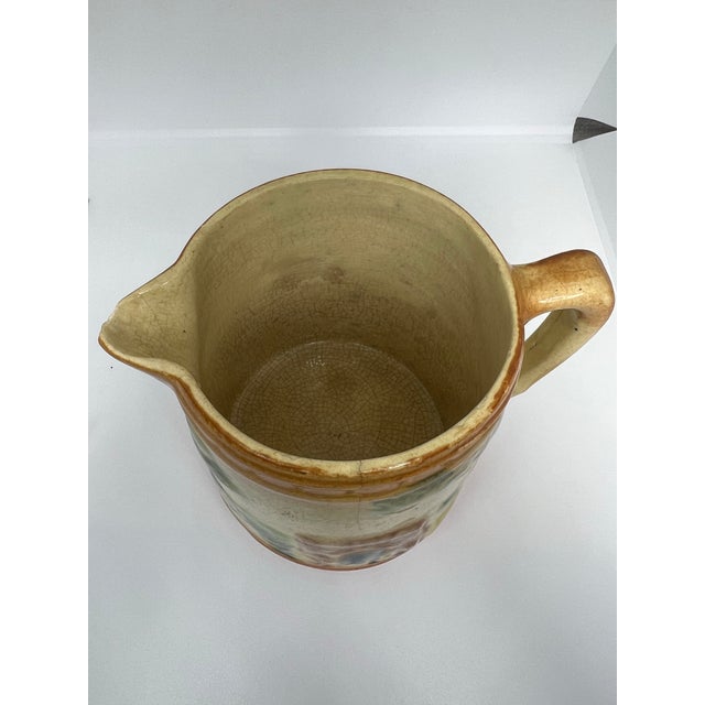 Ceramic Antique Roseville Pottery Milk Pitcher For Sale - Image 7 of 8