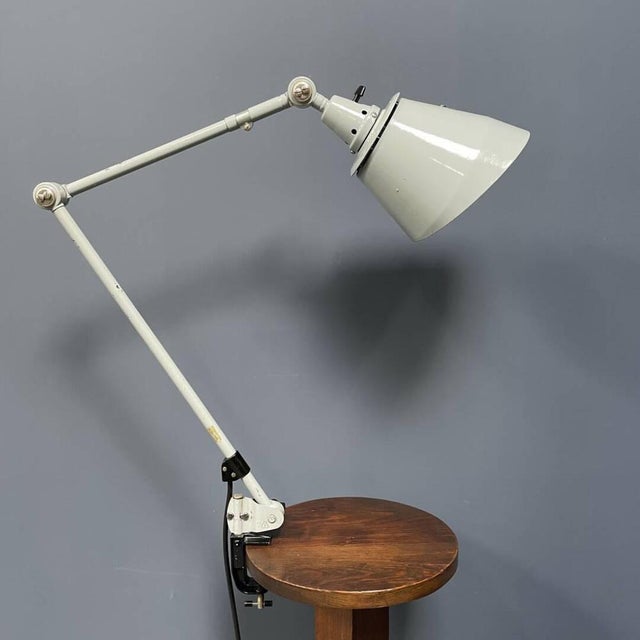 Light Gray Clamping Lamp from Midgard, 1950s For Sale - Image 13 of 18