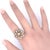 Antique Diamond 14k Yellow Gold Flower Ring, Size 9.5 For Sale In Los Angeles - Image 6 of 6