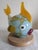 Blue Vintage Fish Table Lamp in Colored Glass & Beech from Joska-Kristall, 1990s For Sale - Image 8 of 9