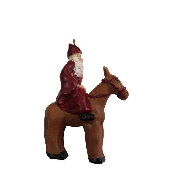Set of 6, Judi Vaillancourt Folk Art Christmas Ornament Collection Created in Collaboration With Possible Dreams for Neiman Marcus 2001 For Sale - Image 10 of 17