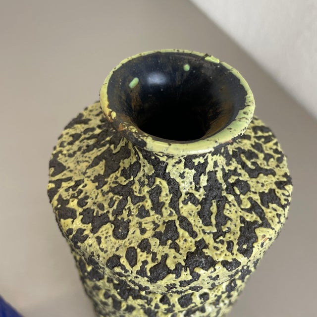 Fat Lava Ceramic Pottery Vase from Veb Haldensleben, GDR Germany, 1970s For Sale - Image 10 of 18