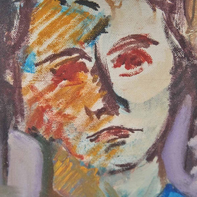 Unknown, Untitled, 1980s, Oil on Canvas, Framed For Sale - Image 4 of 7