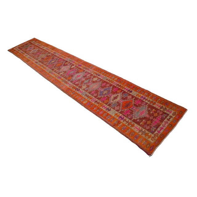 1970s Vintage Hand-Knotted Kurdish Runner For Sale - Image 6 of 12