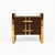 Contemporary Chocolate Brown Glass Bedside Cabinets with Brass Frames from Justfurnituress SRL, Set of 2 For Sale - Image 3 of 10