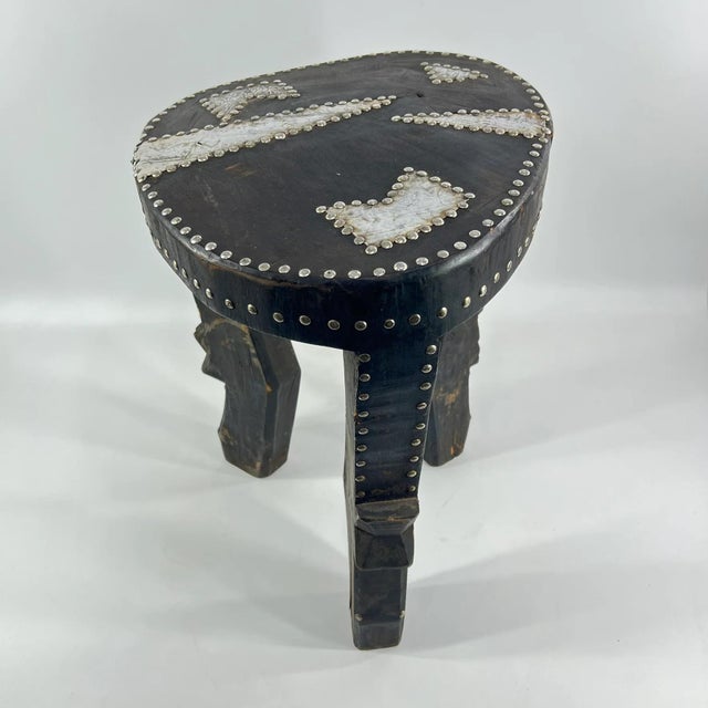 Early 20th Century Early 20th Century Tabwa Wood Stool For Sale - Image 5 of 14