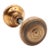 Pair of 1910s Corbin At&t Polished Brass Passage Door Knobs For Sale