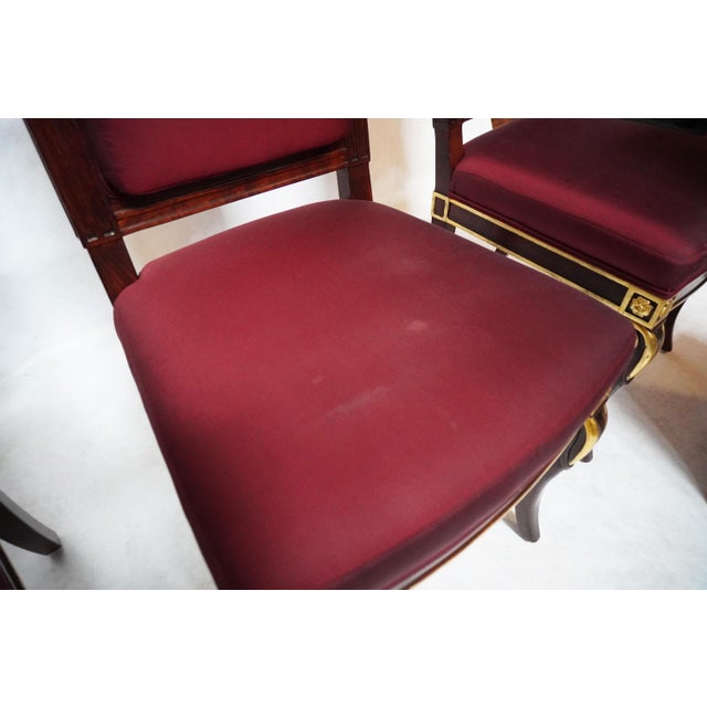 Set of Four Mid 20th Century Empire Style Chairs by William Switzer For Sale - Image 12 of 18