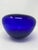 Postmodern Blenko Sapphire Blue Glass Vessel For Sale - Image 3 of 7