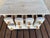 Vintage Pine Tabletop White Milk Paint 12 Drawer Apothecary Spice Chest For Sale - Image 4 of 6