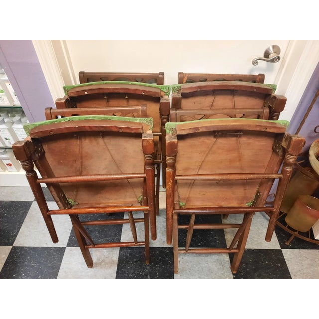 Wood Mid-Century Folding Chairs - Set of 4 For Sale - Image 7 of 13