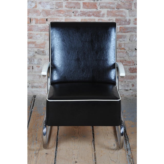 Bauhaus Armchair in Chrome by W. Gispen for Mücke-Melder, Czech, 1930s For Sale - Image 14 of 18