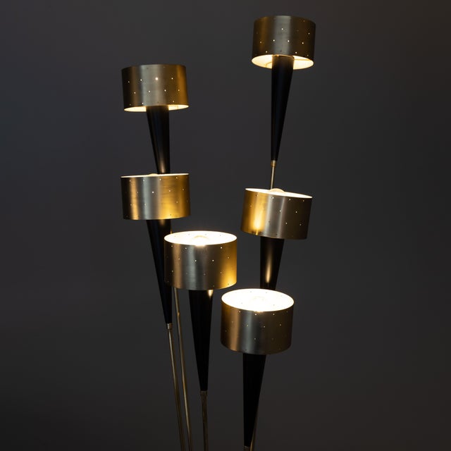 Vintage German Brass Floor Lamp, 1950s, in Very Good conditions. Designed 1950 to 1959 European Plug (up to 250V).The...