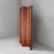 Italian mid-century modern self-supporting wooden screen, 1950s Freestanding screen with wavy upper profile, composed of...