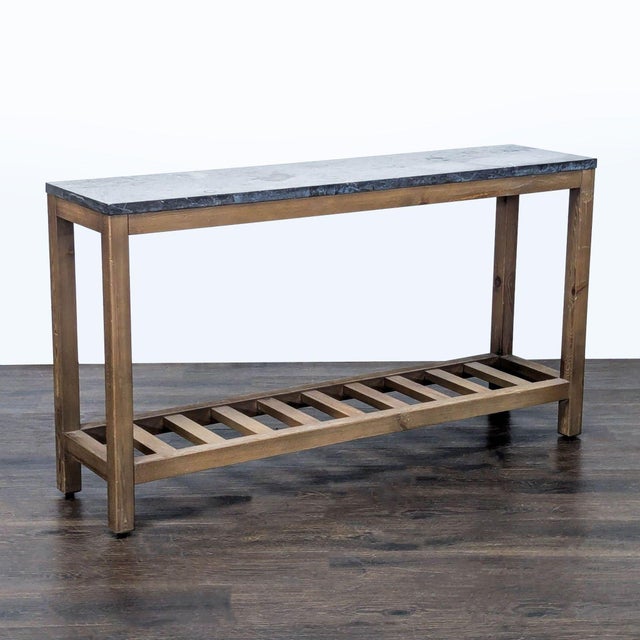 Modern Pottery Barn Bluestone Console Table For Sale - Image 3 of 7