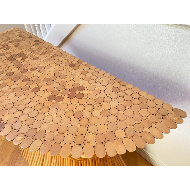 Sheaf of Wheat Entry Table by McGuire, 1970s For Sale In Seattle - Image 6 of 12