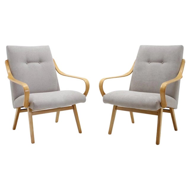 Set of Armchairs by Jaroslav Smidek for Ton, 1960s For Sale - Image 9 of 9