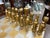 Gold Vintage Style Chess Board Game Table, With 32 Matching Pieces, Silver Leaf + Gold Leaf For Sale - Image 8 of 9
