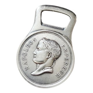 Vintage Christofle Silver Plated Napoleon Bottle Opener For Sale