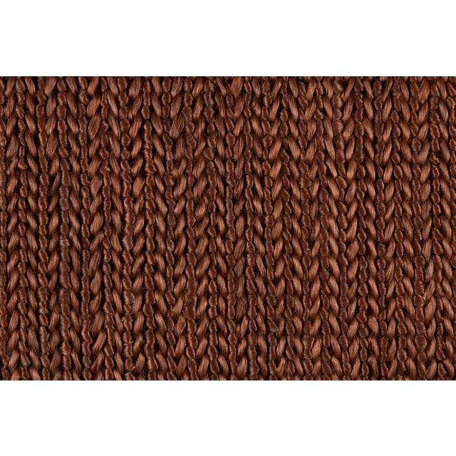 Part & Parcel Goods Jute Weave Runner, 2’6”x8', Chocolate For Sale - Image 4 of 5