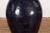 Ink Blue Vintage Oversized Thai Midnight Blue Glazed Water Vessel with Tapering Lines For Sale - Image 8 of 13
