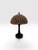 Vintage Richard Hoosin Style Leaded Seashell Table Lamp With Art Nouveau Bronze-Finish Base - Signed For Sale In West Palm - Image 6 of 11