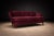 Wine “Concha” Sofa in Plum Mohair Velvet, Joaquim Tenreiro, Brazil, 1960s For Sale - Image 8 of 15