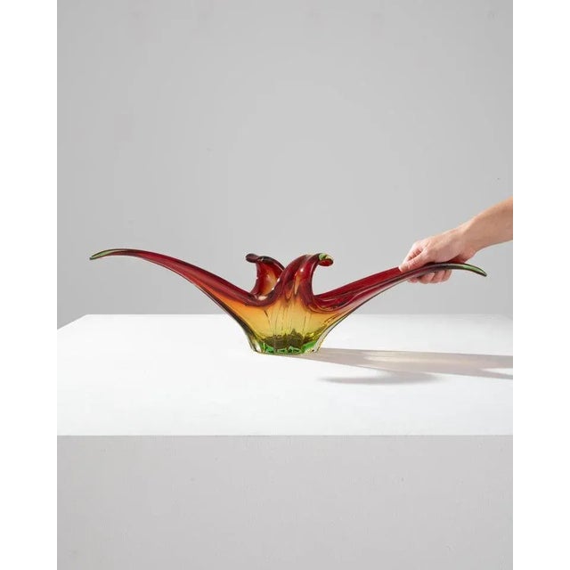 Mid Century Belgian Glass Plateau For Sale - Image 9 of 10