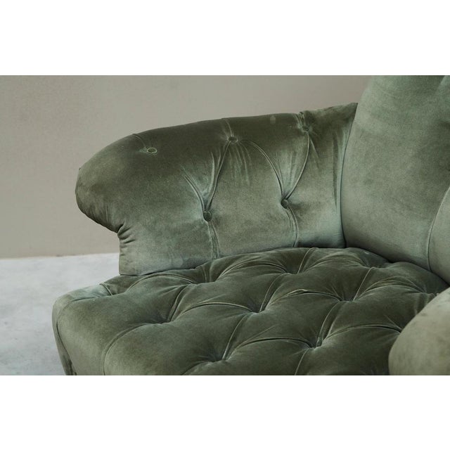 19th Century Horrix Brothers Lounge Chair in Velvet, the Netherlands For Sale - Image 5 of 17