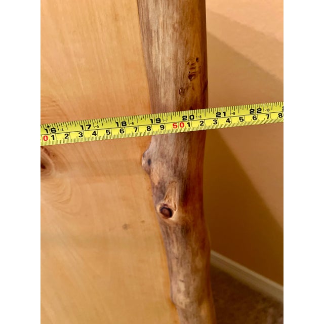 Rustic Design Aspen Wood Log Chest For Sale In Houston - Image 6 of 7